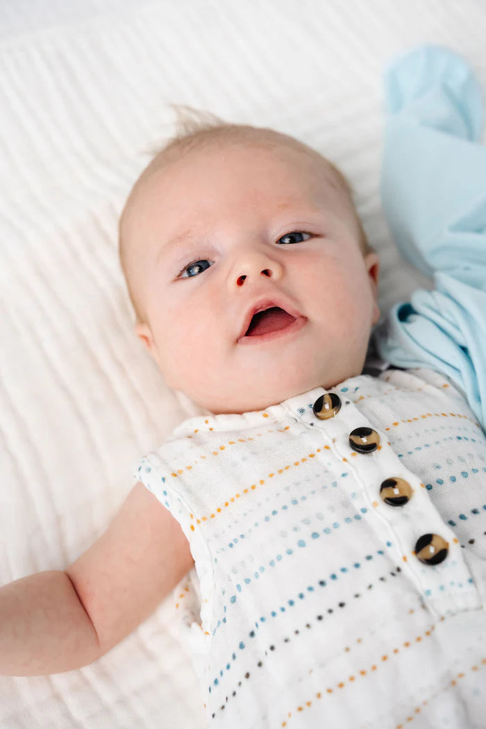 LOU LOU  Cloud Muslin™ Bubble Romper • Conrad