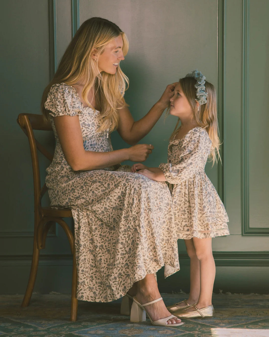 NORALEE Elodie Dress Blue Garden