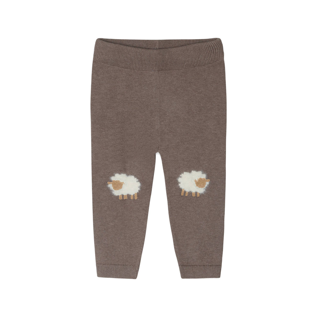 ORGANIC Sheep Jacquard Knit Baby Pullover &amp; Pant Set