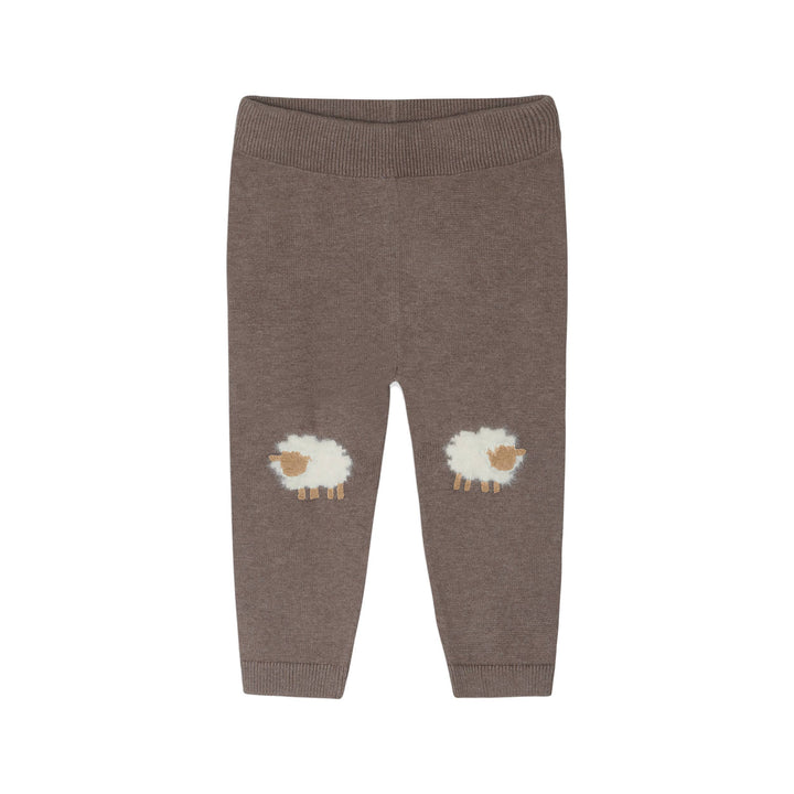 ORGANIC Sheep Jacquard Knit Baby Pullover &amp; Pant Set