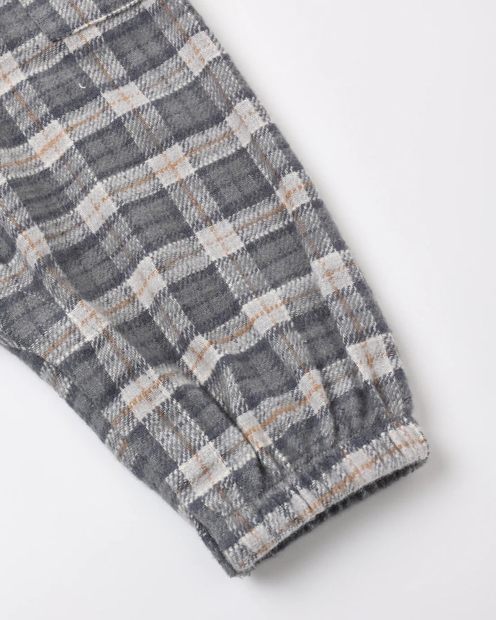 Relaxed Woven Jumpsuit Winter Plaid