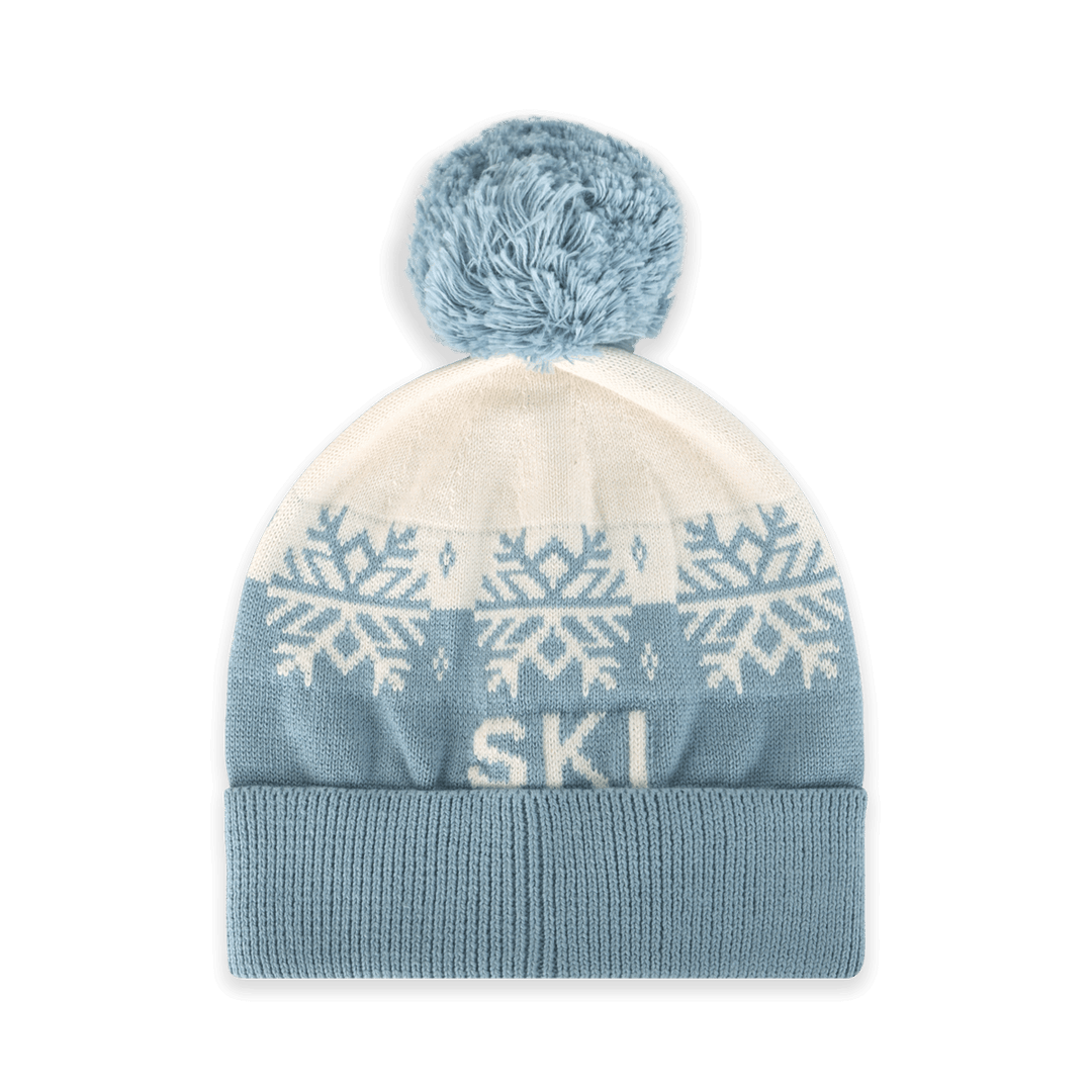 Ski Day Knit Baby Beanie Hat (Organic Cotton)