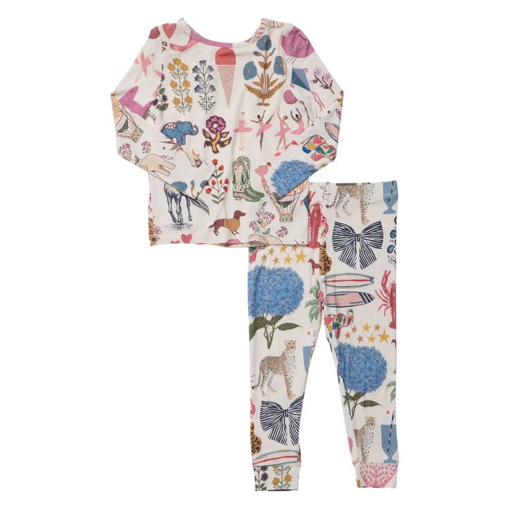 Bamboo PJ Set 20 Years of Pink Chicken