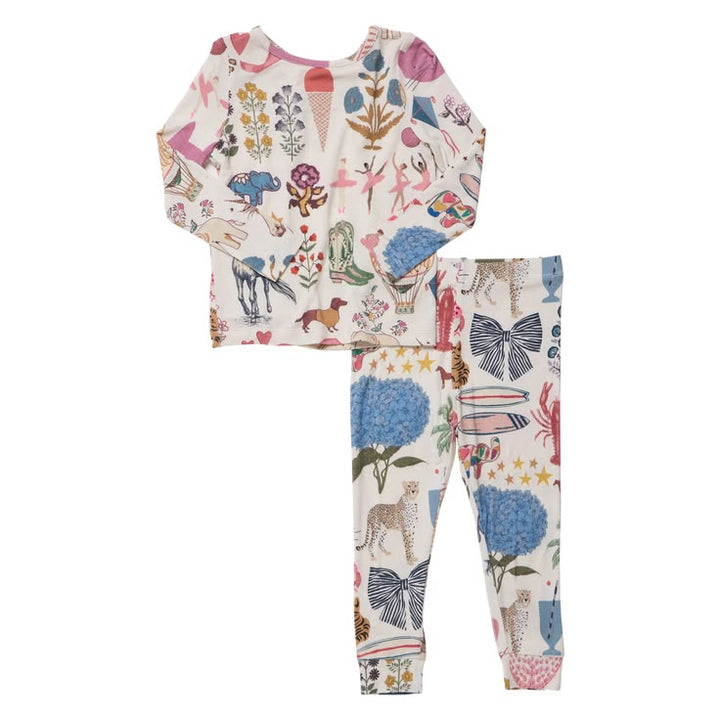 Bamboo PJ Set 20 Years of Pink Chicken