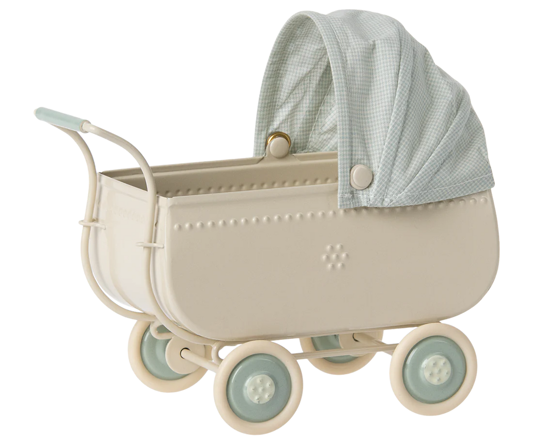 MAILEG Pram, Micro - Blue