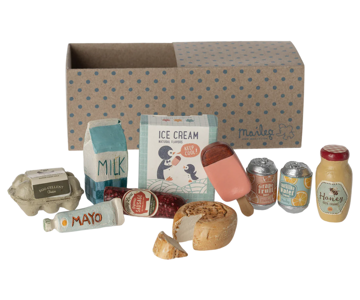 MAILEG Miniature grocery box