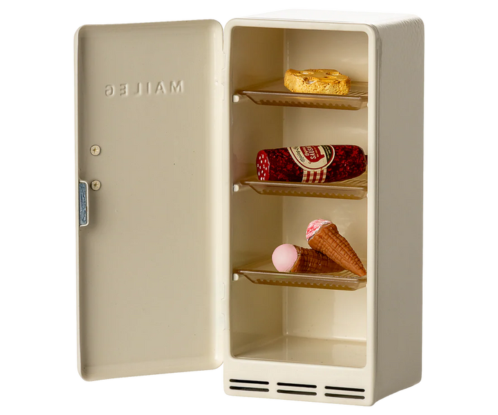 MAILEG Fridge, Mouse, Off white