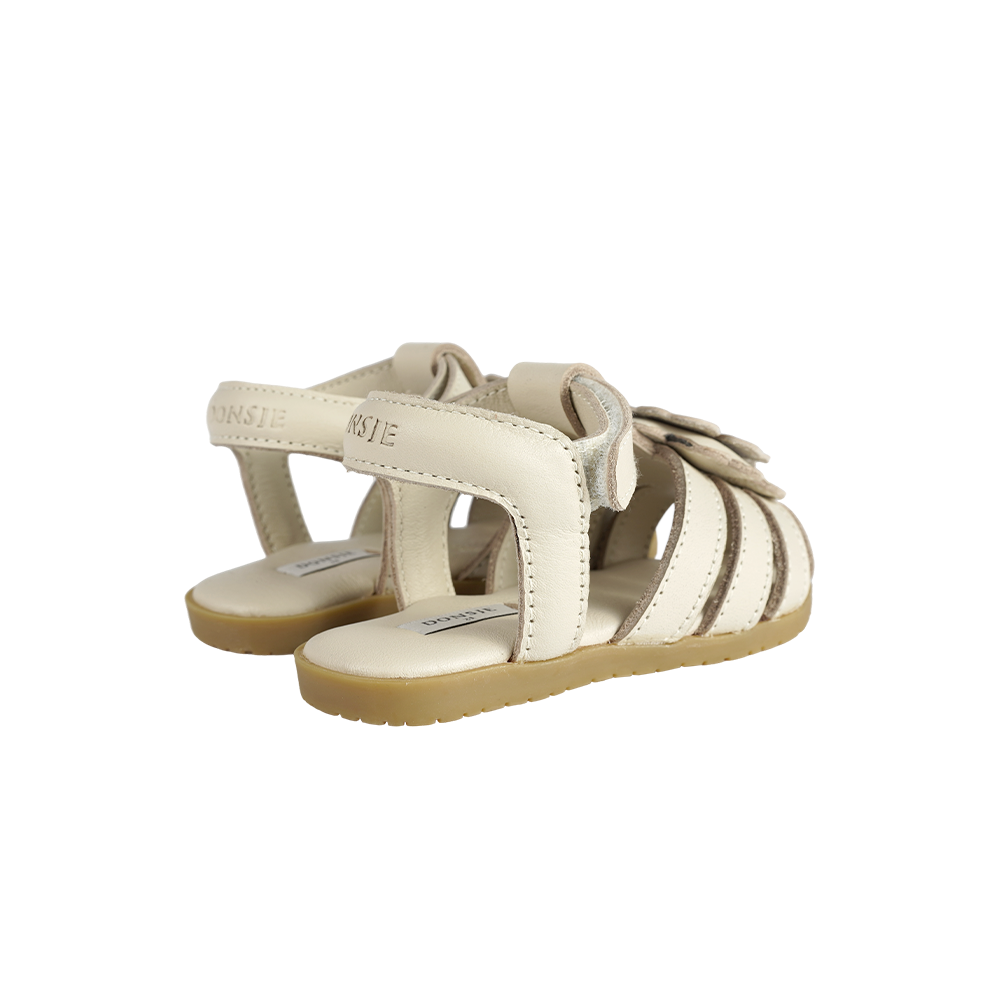 Thami Fields Cream Leather Sandals • Buttercup