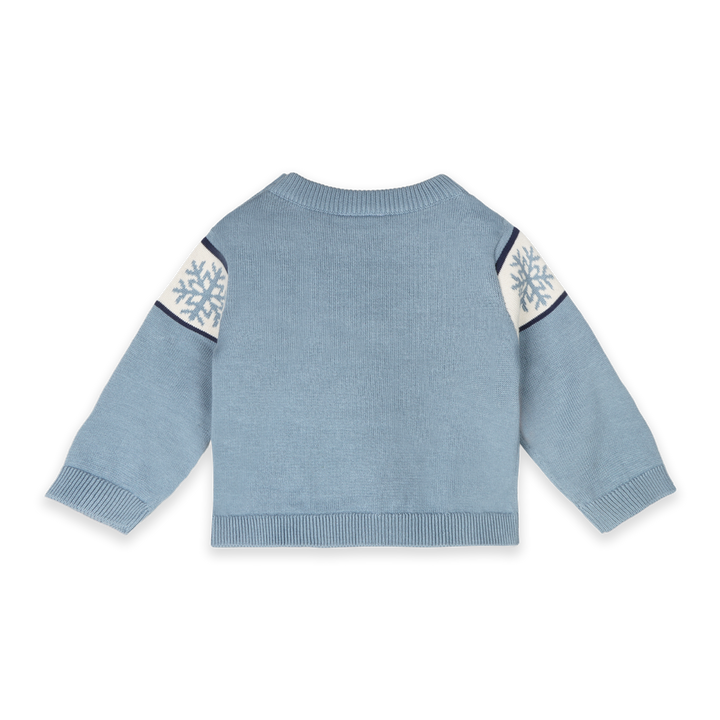 Après Ski Organic Cotton Baby Knit Pullover Mineral Blue