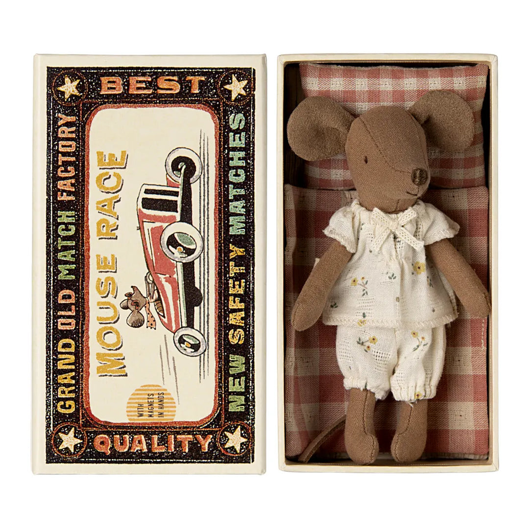 MAILEG Big Sister Mouse in Matchbox