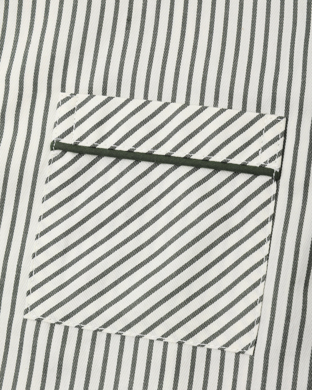 Long Sleeve Pajamas Evergreen Stripe