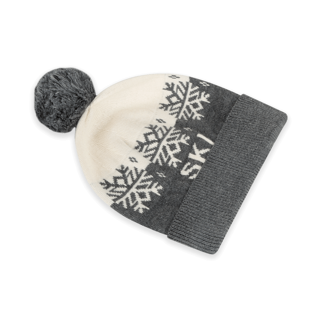 Ski Day Knit Baby Beanie Hat (Organic Cotton)