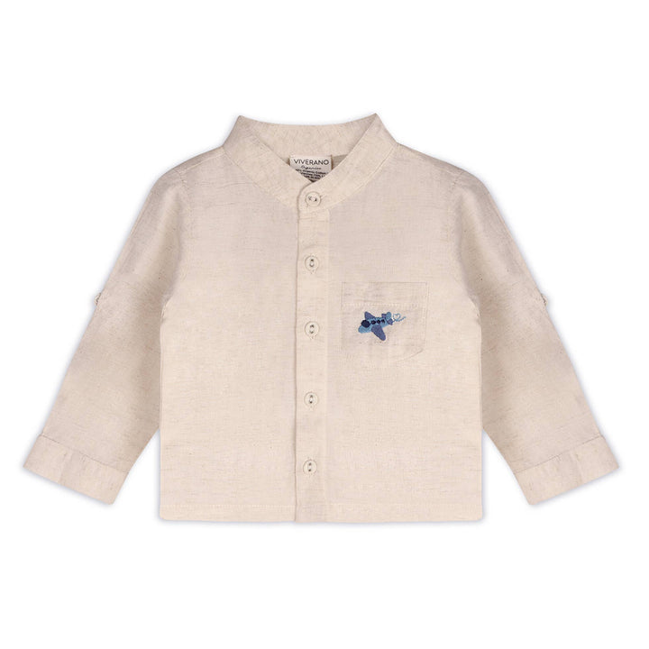 ORGANIC Portofino Plane Baby Shirt &amp; Pants Set