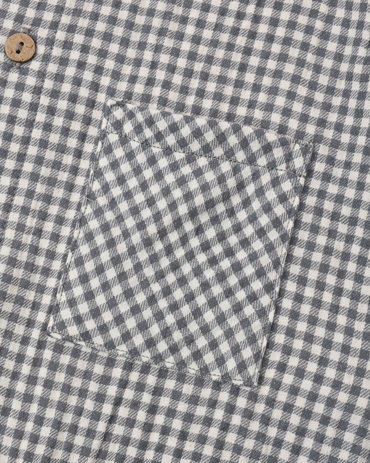 ORGANIC Pocketed Woven Jumpsuit Midnight Gingham