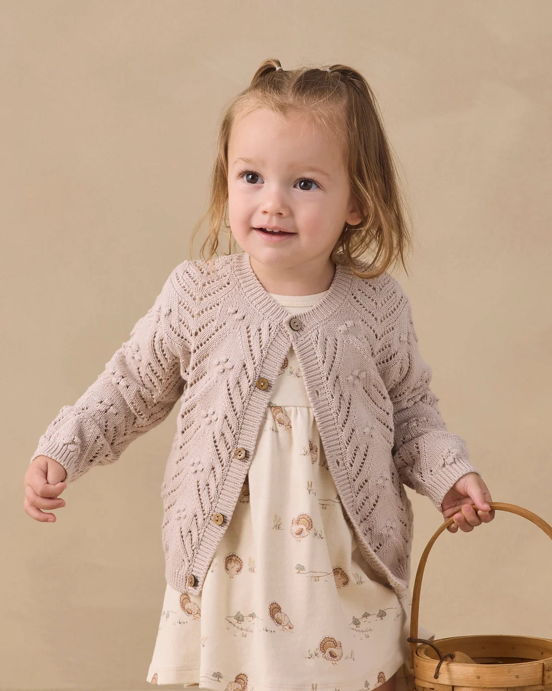 ORGANIC Knit Cardigan Lilac Mist