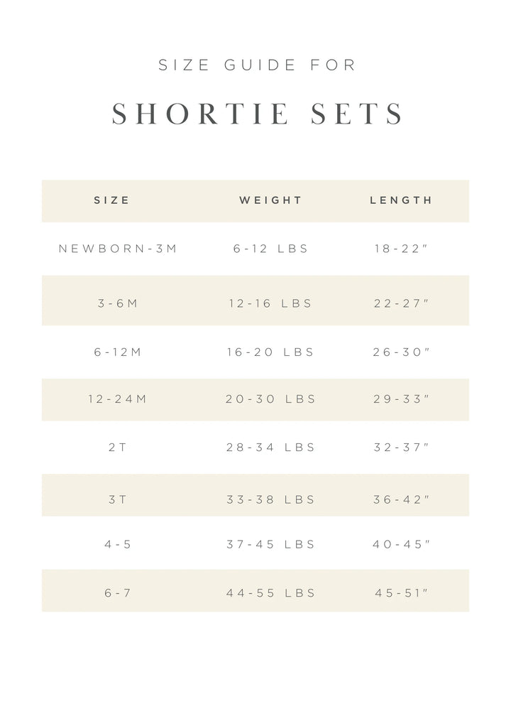 LOU LOU Shortie Set • Pearl