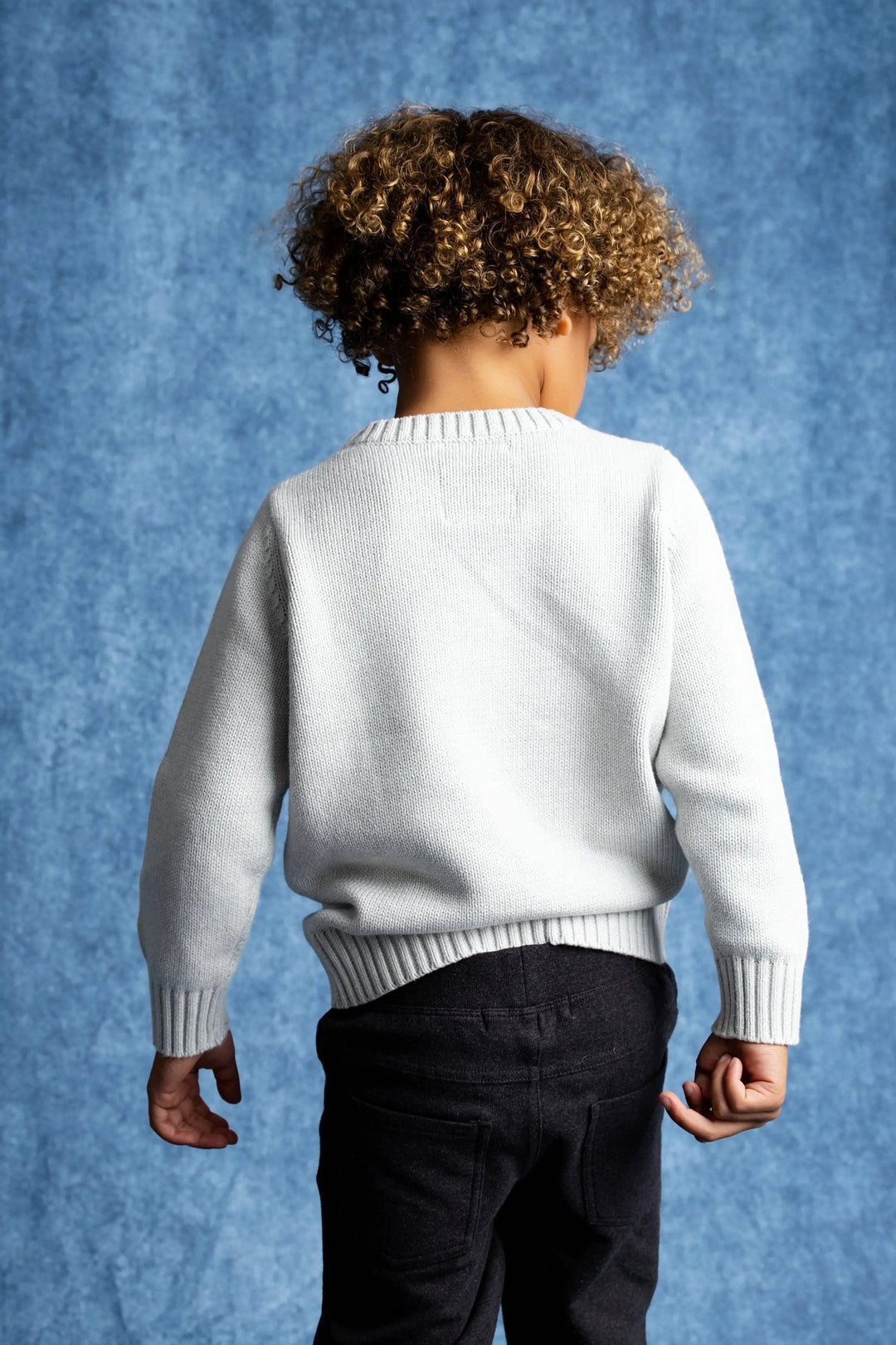 Organic Knit Sweater Vintage Footballs
