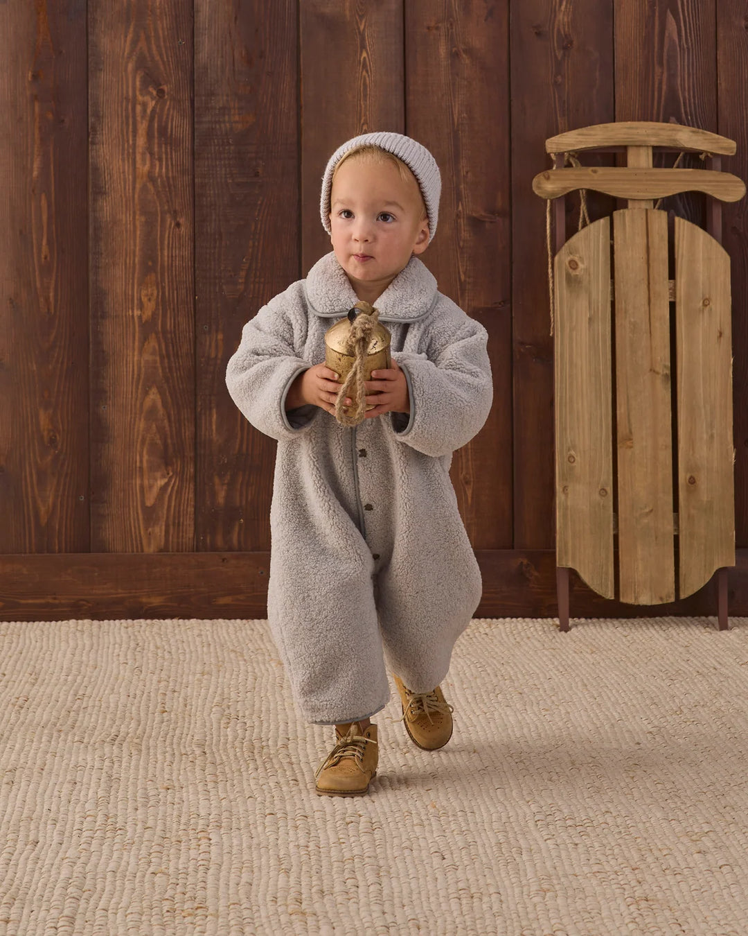 Shearling Jumpsuit Fog