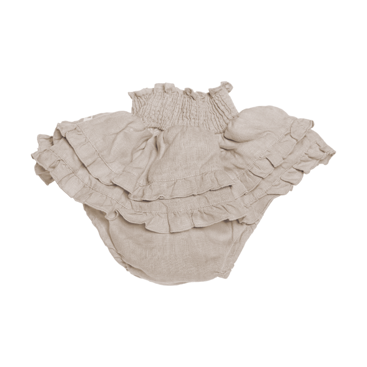 Vaibi Linen Bloomers • Soft Taupe