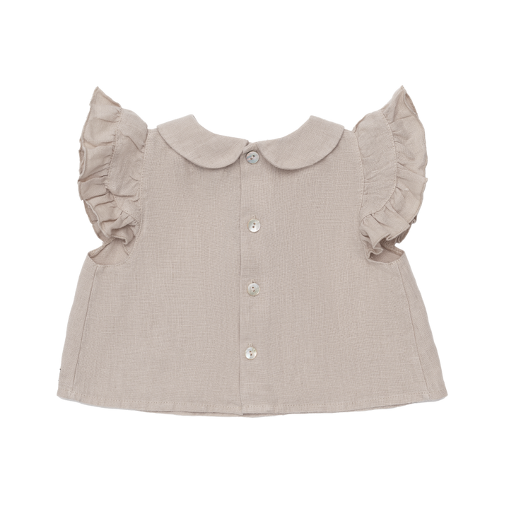 Mimi Linen Blouse • Soft Taupe