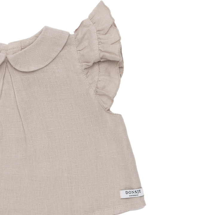 Mimi Linen Blouse • Soft Taupe