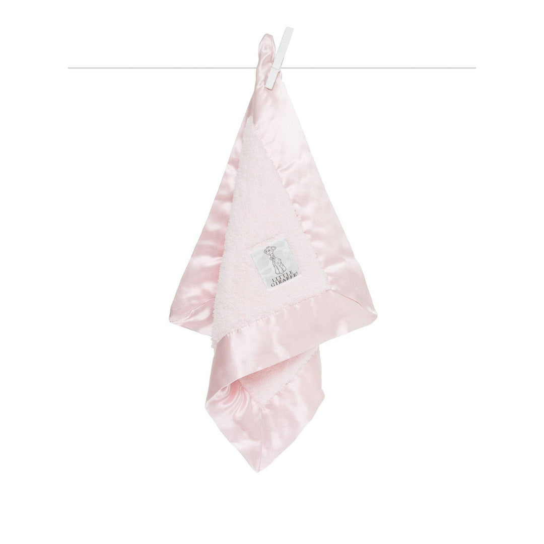 LITTLE GIRAFFE Pink Chenille Mini Blanky