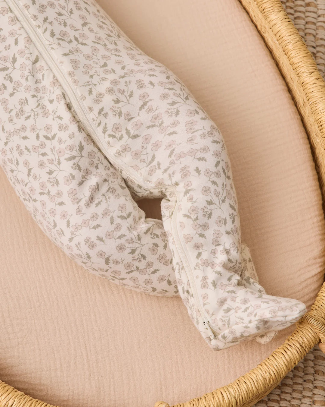 ORGANIC Zip Long Sleeve Sleeper Footie Floret
