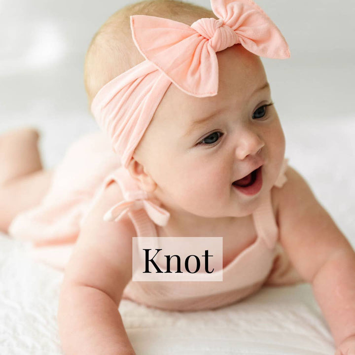 Original Knot soft bow baby headband • Choose Color