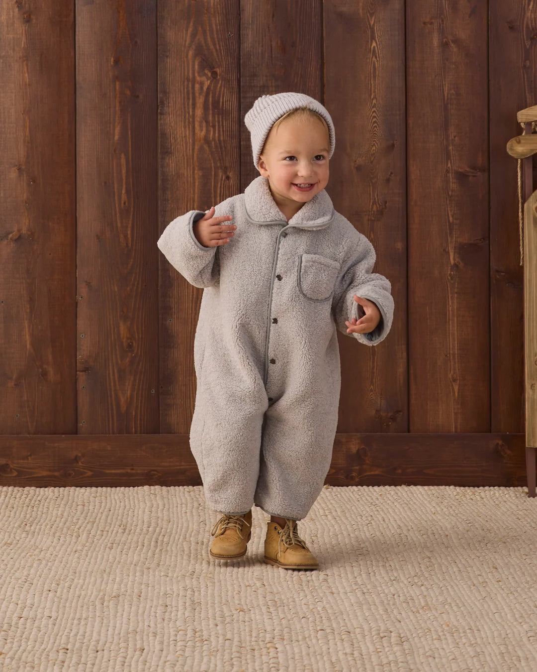 Shearling Jumpsuit Fog