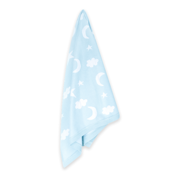 Moon &amp; Stars Dream Organic Baby Jacquard Knit Blanket