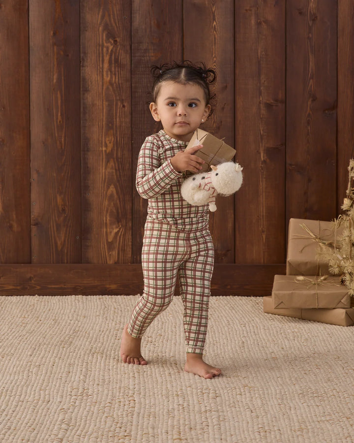 Bamboo Pajama Set Redwood Check