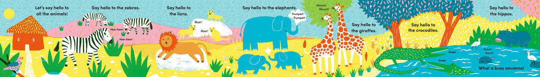 TUMMY TIME : SAVANNA fold-out book