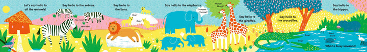 TUMMY TIME : SAVANNA fold-out book