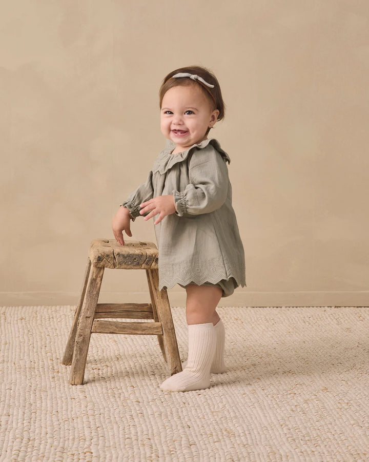 ORGANIC Long Sleeve Isla Dress Laurel