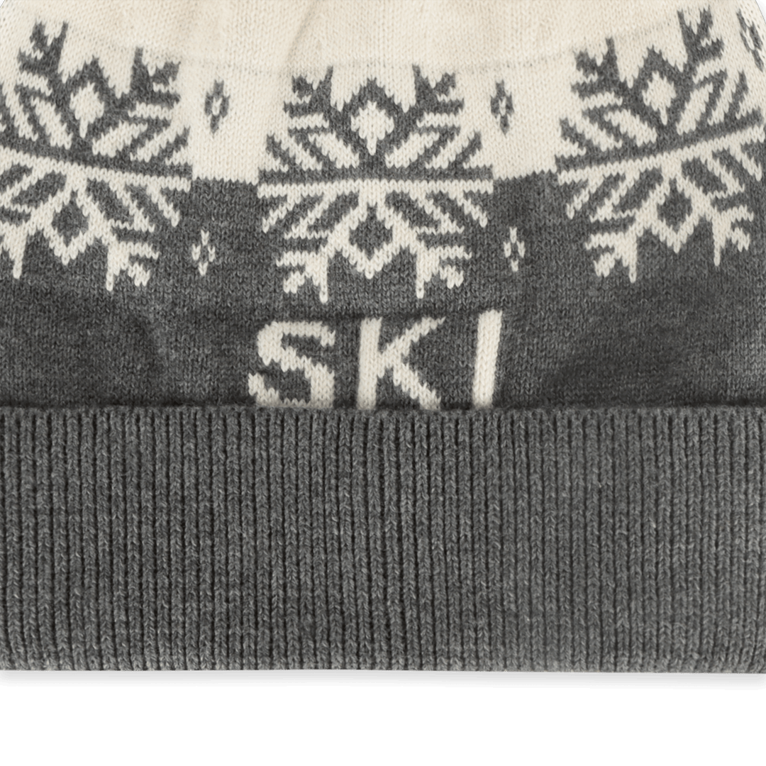 Ski Day Knit Baby Beanie Hat (Organic Cotton)