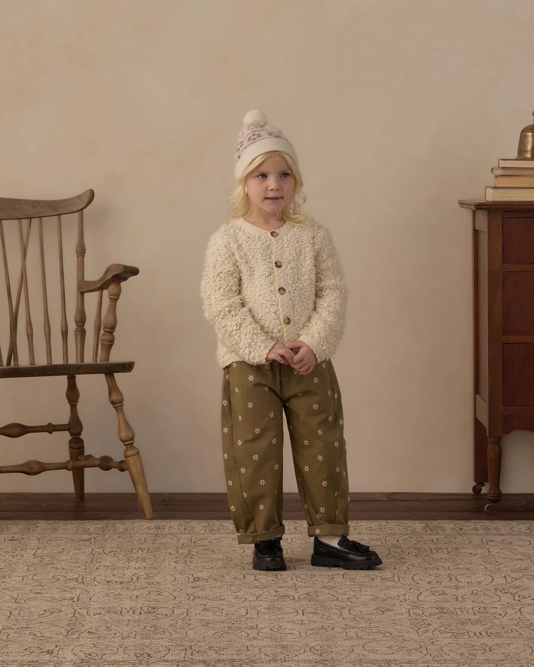 Barrel Pant Embroidered Daisies