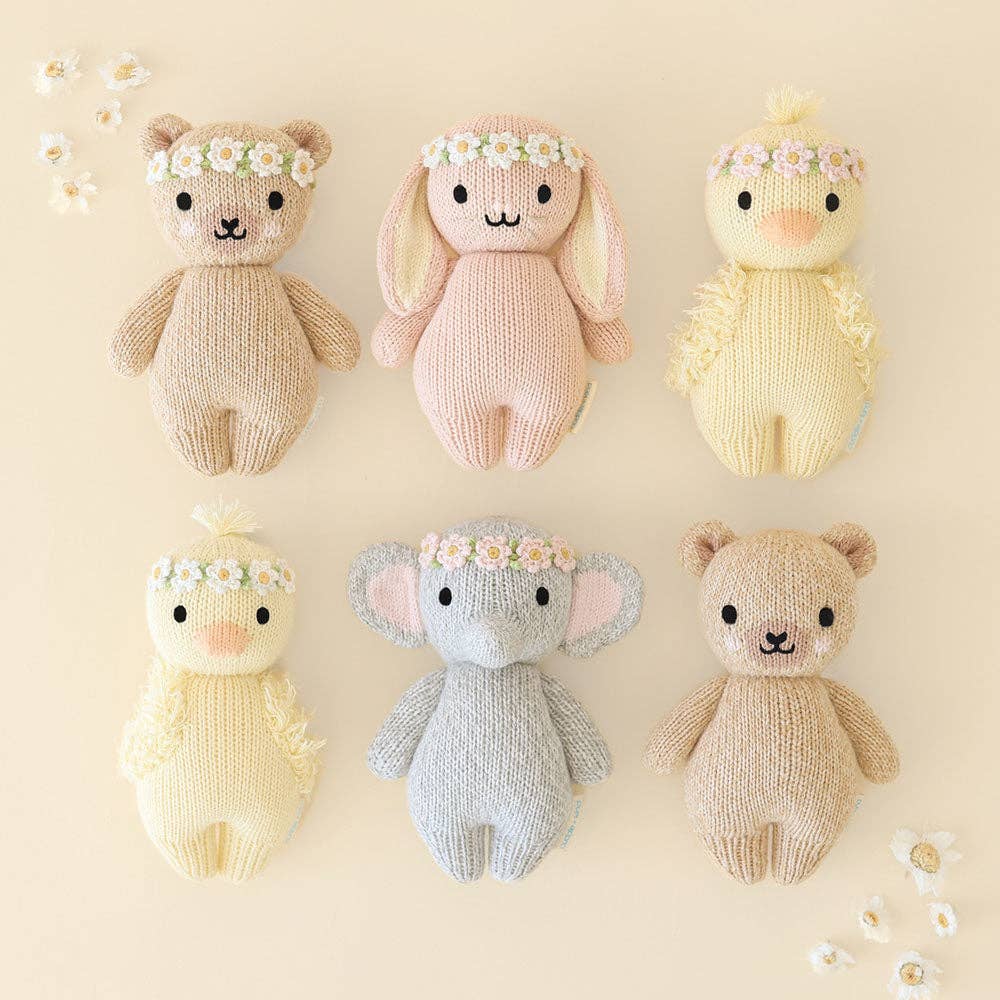 CUDDLE + KIND Baby Honey Bear - Ivory Floral