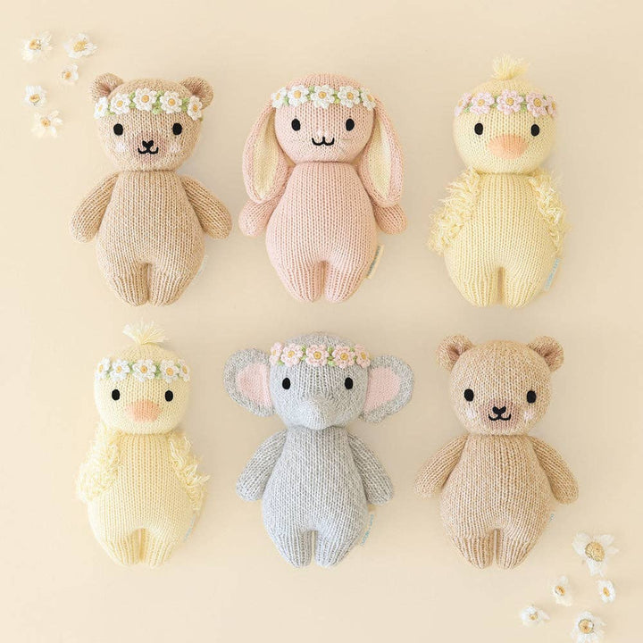 CUDDLE + KIND Baby Honey Bear - Ivory Floral