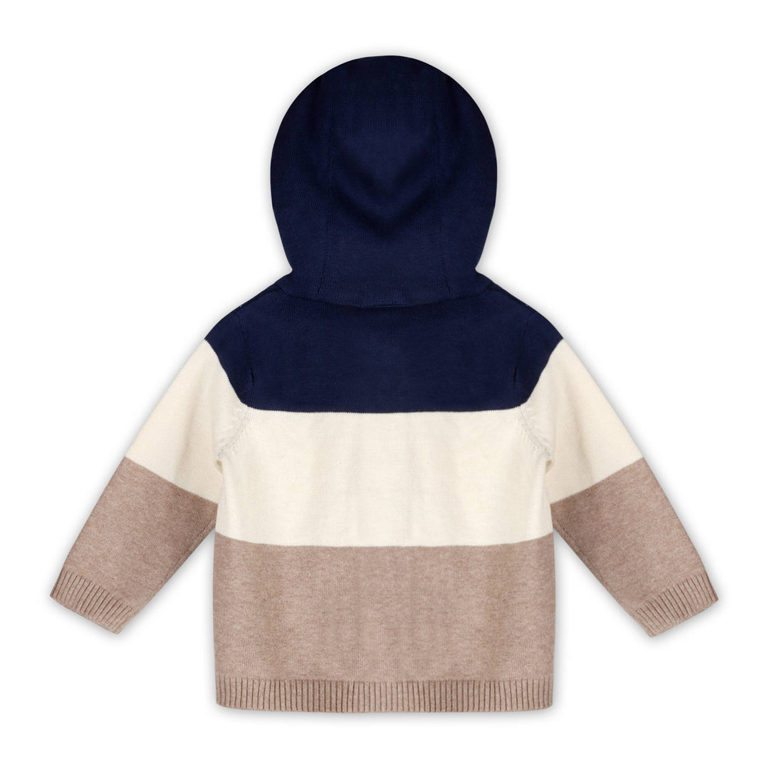 Lion Farm Truck Knit Baby Hooded Jacket (Organic Cotton)