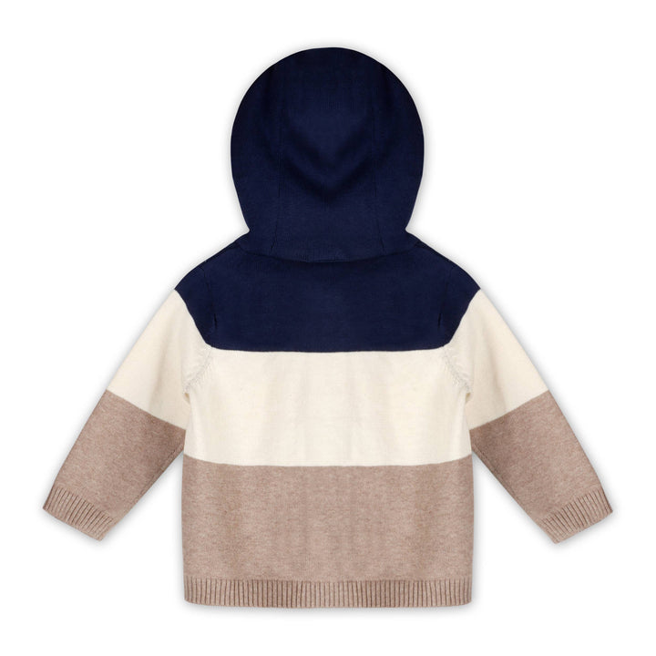 Lion Farm Truck Knit Baby Hooded Jacket (Organic Cotton)