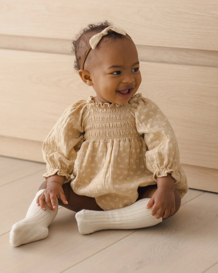 ORGANIC Eden Romper Butterscotch Floral