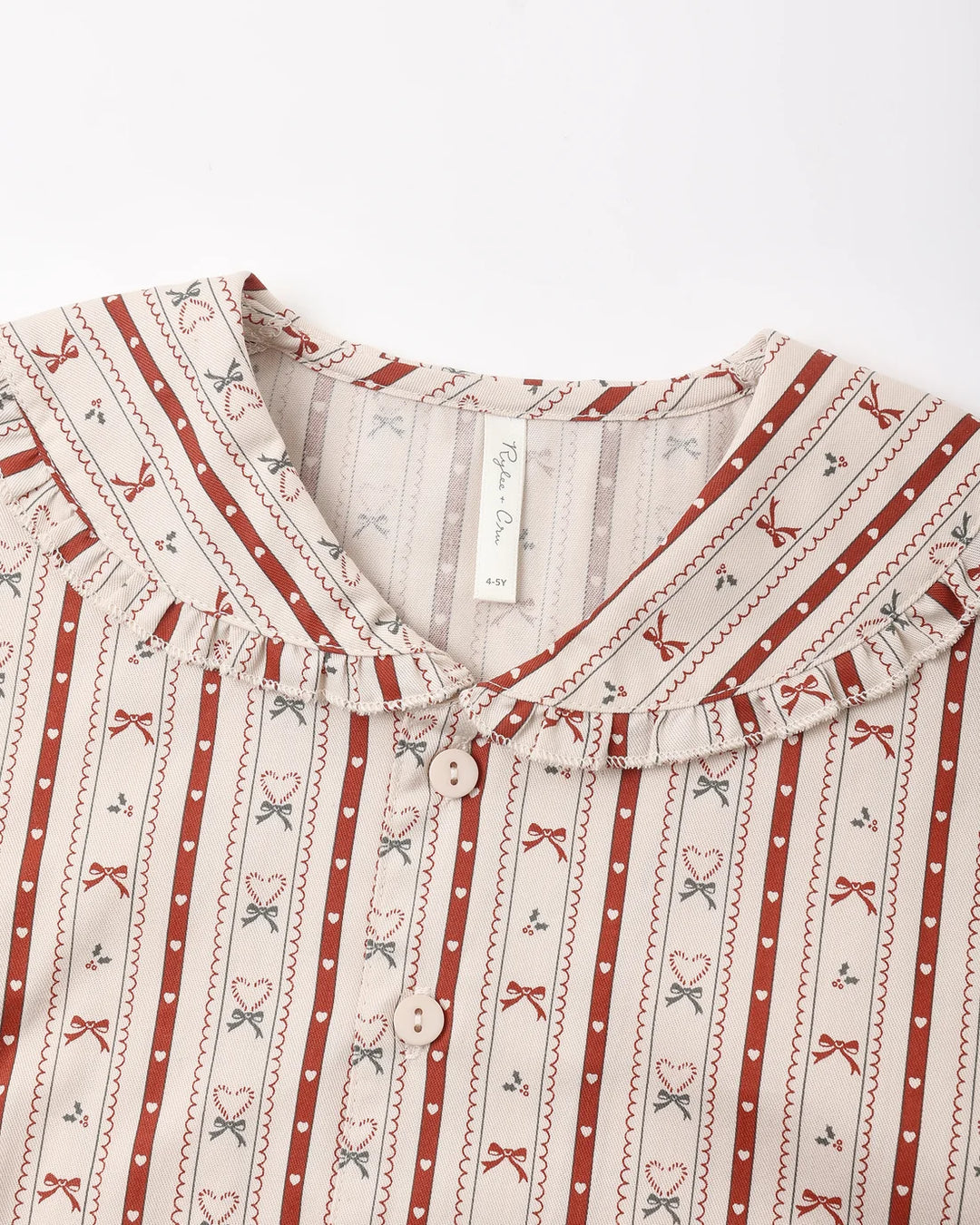 Ruffle Pajamas Candy Cane Lane