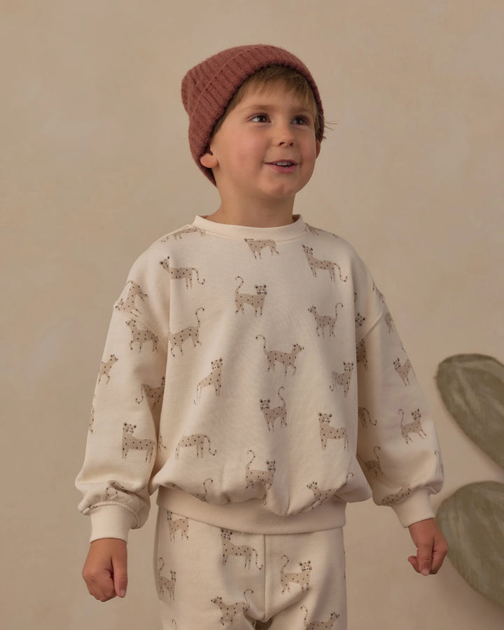 Relaxed Sweatshirt Leopards