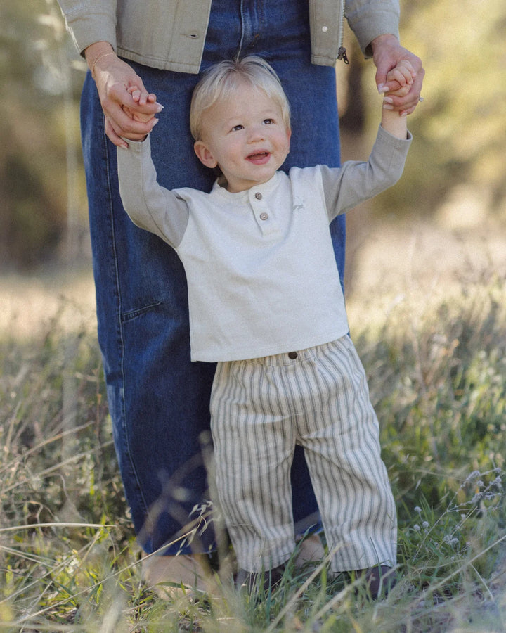 ORGANIC Grayson Pant Laurel Pinstripe