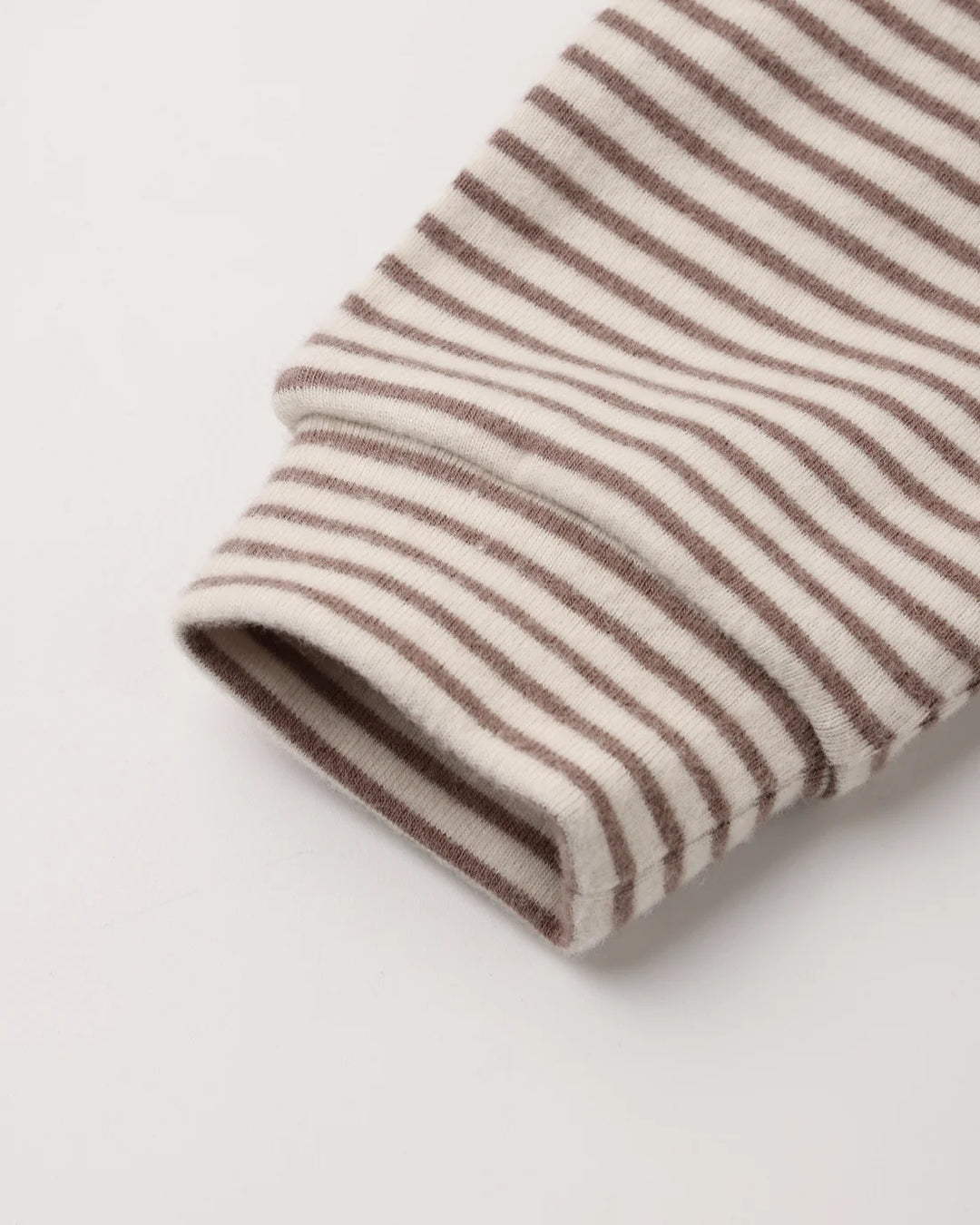 ORGANIC Drawstring Pant Cocoa Microstripe
