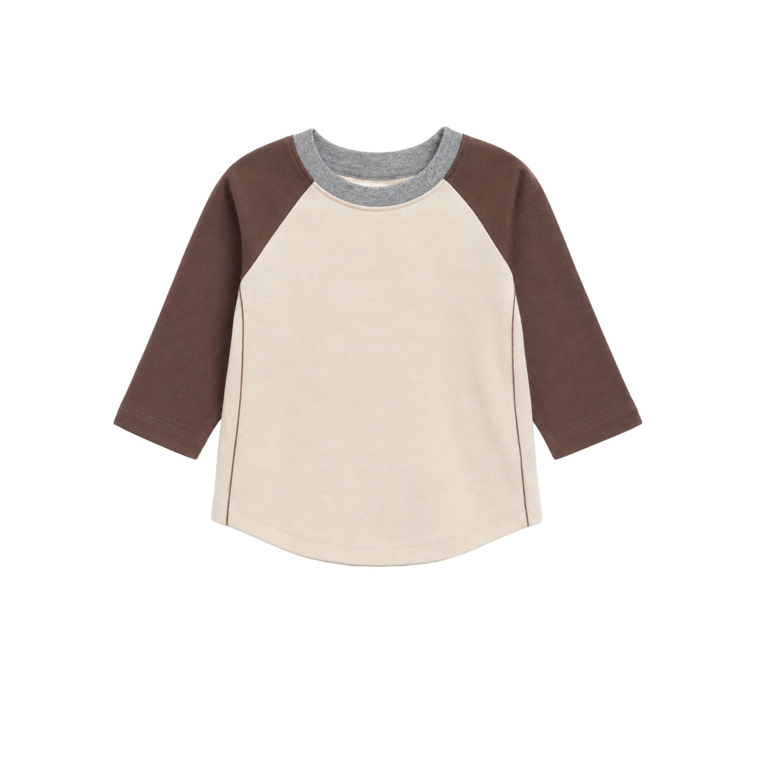 Louie Baseball Tee Ivory Chestnut