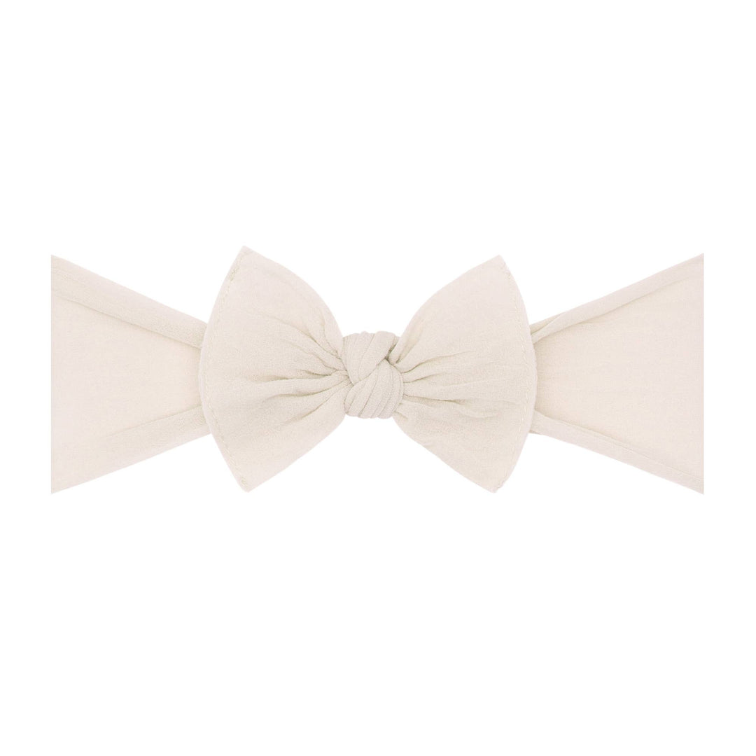 Itty Bitty Knot Nylon Bow Headband