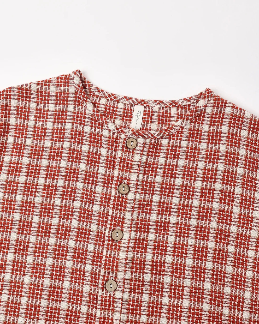 Relaxed Woven Jumpsuit Vintage Plaid