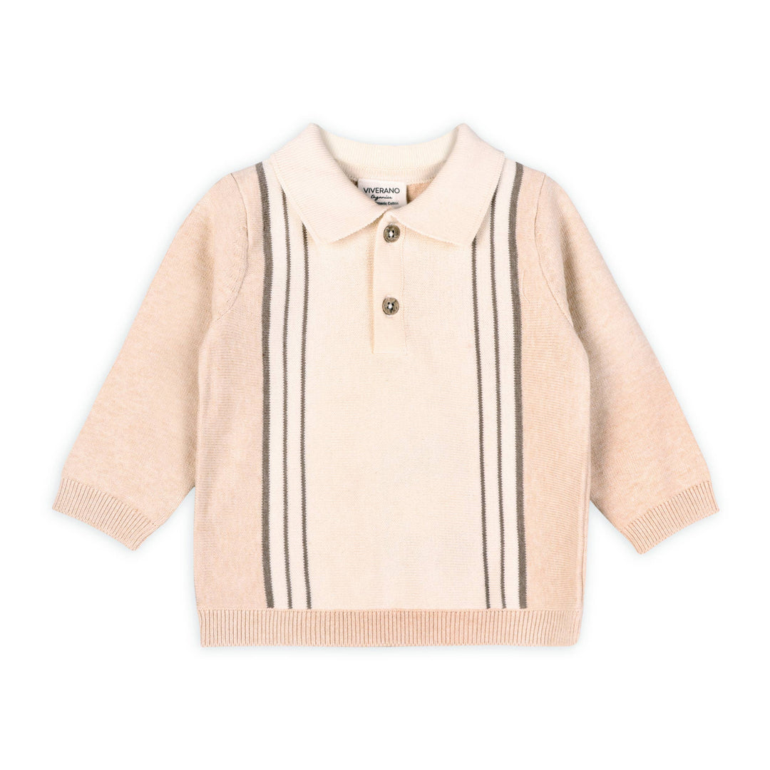 ORGANIC Classic Stripe Polo Knit Set