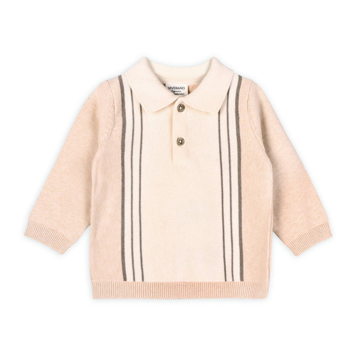 ORGANIC Classic Stripe Polo Knit Set